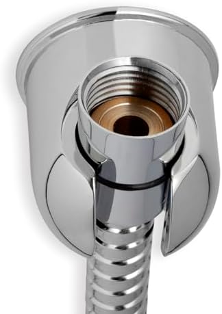 Rivwood All Metal Handheld Shower Holder - Wall Mount Screw-in Adhesive Mount Chrome