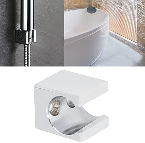 Tomotato Sturdy Chrome Metal Handheld Shower Head Holder Easy to Mount
