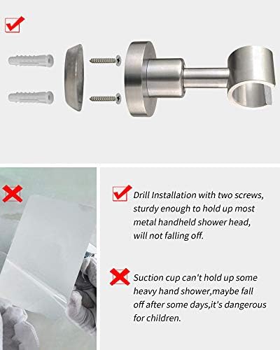 Wall-Mounted 304 Stainless Steel Shower Head Bracket