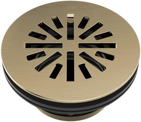 Delta Faucet 4-Inch Round Shower Floor Drain in Gold