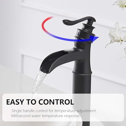 Matte Black Vessel Sink Faucet