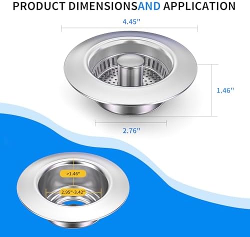 3-in-1 Kitchen Sink Strainer