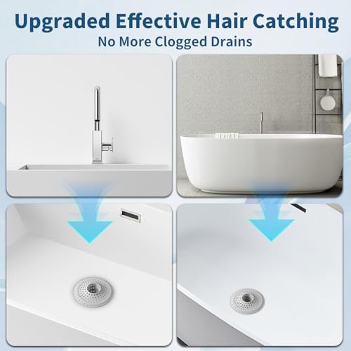 Dagoodia Collapsible bathtub hair catcher - 3 in set