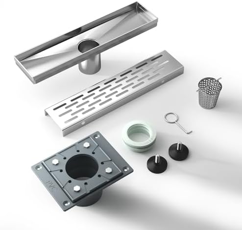 EMBATHER 12 Inch Drain with Brushed Nickel Finish