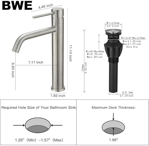 Elegant Vessel Sink Faucet