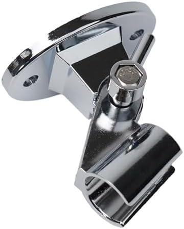 Chrome Finish Adjustable Wall-Mounted Shower Bracket for Bathroom Use