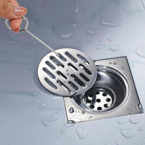 8 PCS Stainless Steel Drain Lifting Hook Kit for Home Cleaning