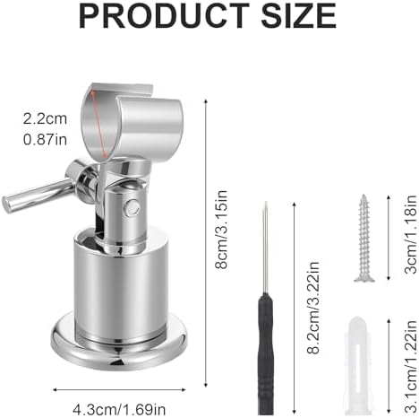 Adjustable 180 shower head holder