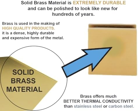 SHS Solid Brass Clamp for 38-12 Inch Glass