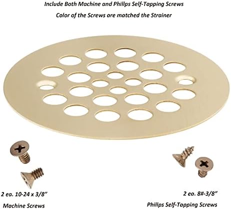 Artiwell 4-14 Shower Strainer Trim Set Champagne Bronze