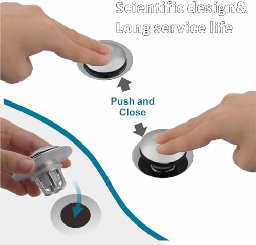 WELSAN Universal Chrome Sink Drain Stopper