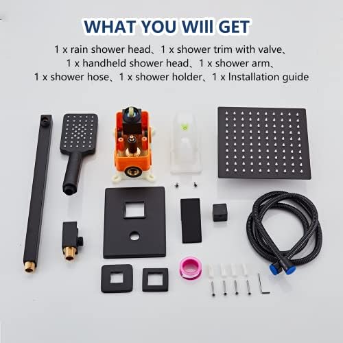 Highest Pressure 8-inch Shower Faucet Set for Best Hydrate Performance