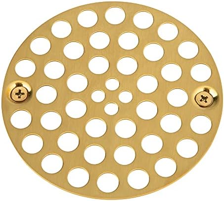 Artiwell 4-inch Screw-In Shower Strainer Drain Cover Brass for Strength