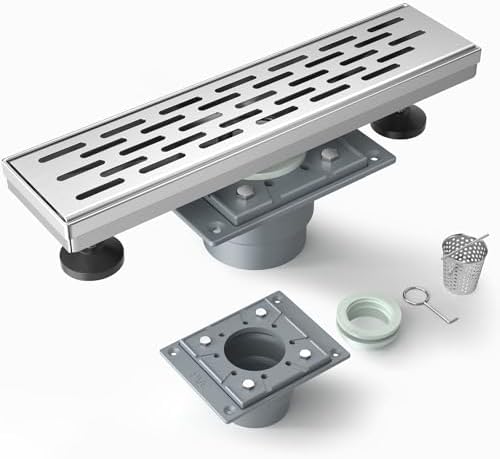 EMBATHER 12 Inch Drain with Brushed Nickel Finish