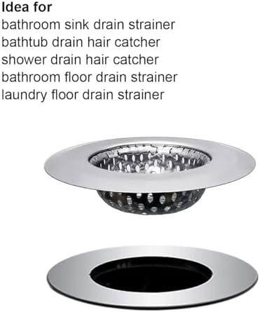 Durable 2-Pack Sink Strainers for Bathroom Shower Use