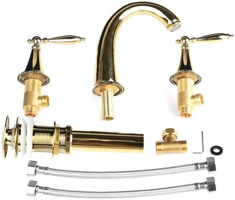 EasyVibe 3-Piece Bathroom Faucet Set with Overflow Drain
