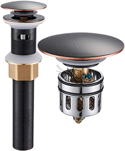 REGALMIX Interactive Sink Drain with Rotatable Anti-Clog Stopper