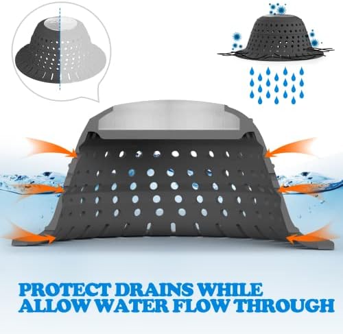 ZAA 2-Pack Silicone Collapsible Drains for Bathrooms