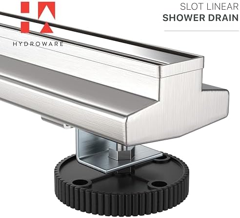 Stainless Steel Slot Linear Shower Drain for 24-inch