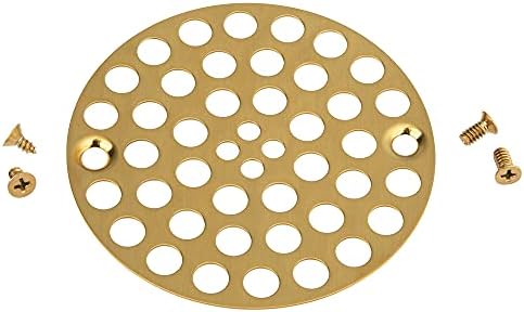 Artiwell 4-inch Screw-In Shower Strainer Drain Cover Brass for Strength