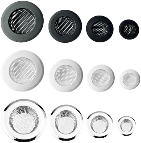4 PC Stainless Steel Sink Drain Stopper Hair Catcher