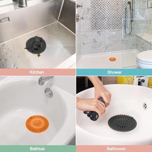 Gotega Best-Value Drain Hair Catcher Kit for Bathroom Shower Use