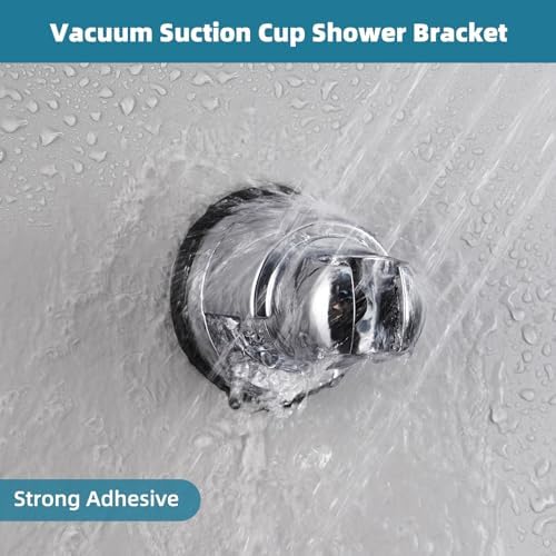 Adjustable Chrome Suction Cup for Small Space Showers