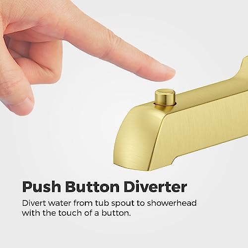 Pfister Bruxie Tub Shower Trim Kit Brushed Gold 1-Handle