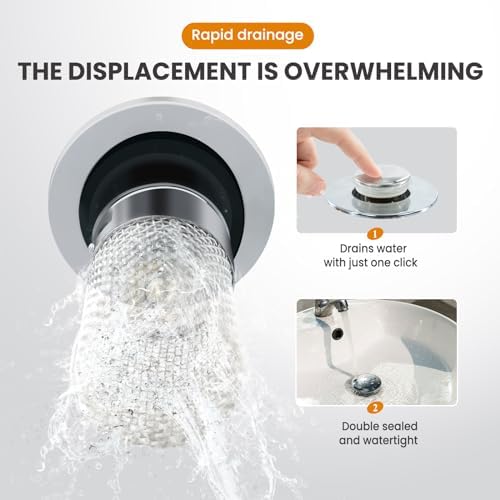 Sink Drain Hair Catcher for Bathroom Prevents Clog