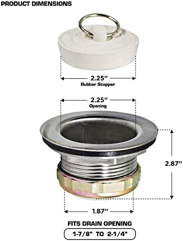 Premium Stainless Steel Bath Drain Strainer for RV Mobile Showers
