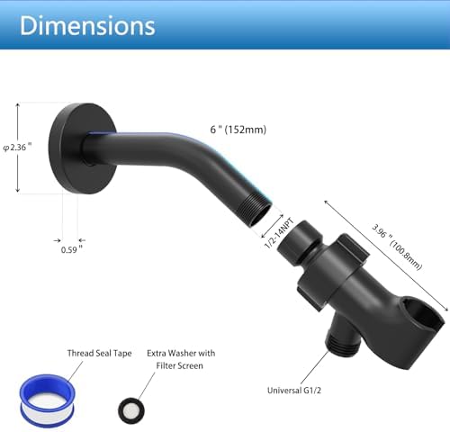 Elegant Shower Head Bracket for Handheld Showers