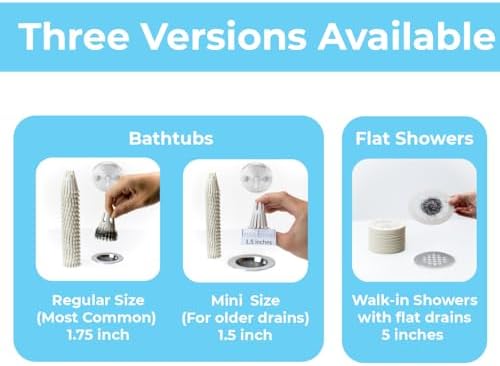 Disposable Mini Hair Claw 20 Pack Bathtub Strainer