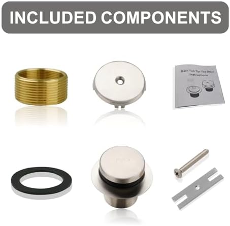Welsan Brushed Nickel Bathtub Drain Trim Set