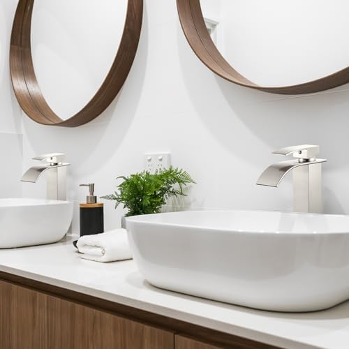 Midanya Modern Tall Faucet Single-Handle Vessel Sink Stainless Steel Design