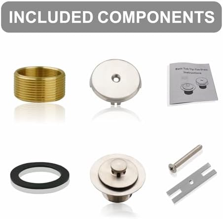 Welsan bathtub drain kit Durable Universal and Easy to Install