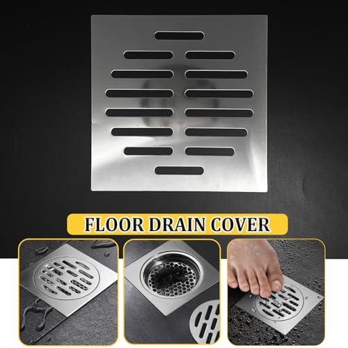NGeGe Two-Piece 5Inch Stainless Steel Floor Drain Cover