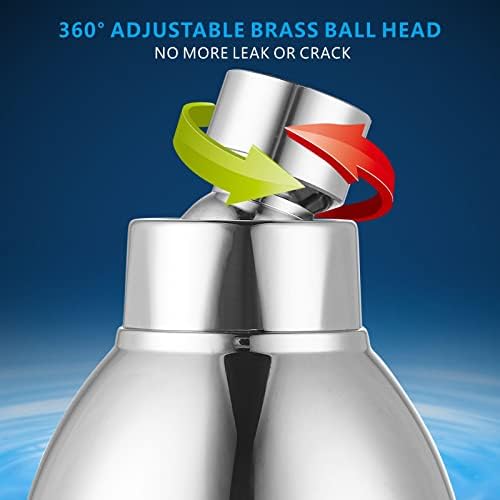 Nuodan High Pressure Shower Head - Powerful Massage Water Saving Chrome