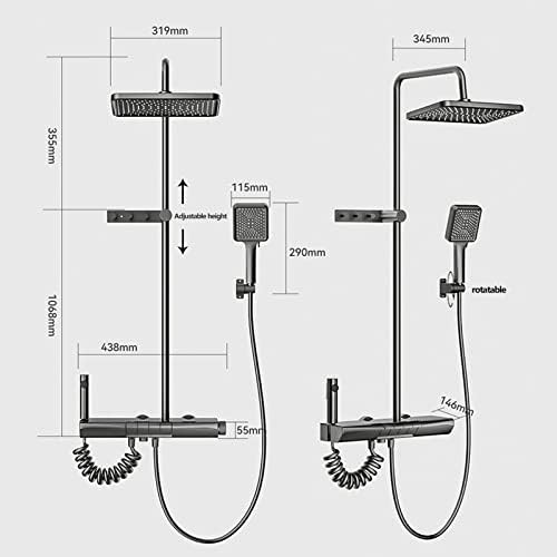 Generic Exposed Shower Faucet Set for Bathroom Use