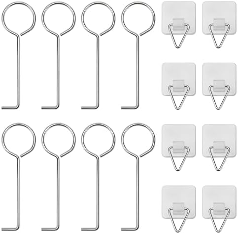 8 PCS Stainless Steel Drain Lifting Hook Kit for Home Cleaning