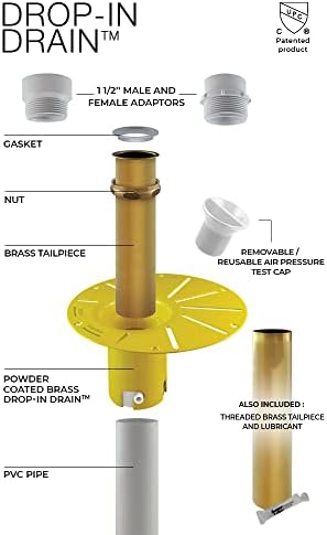 Quick Easy Installation Kit for Freestanding Bathtub Drain