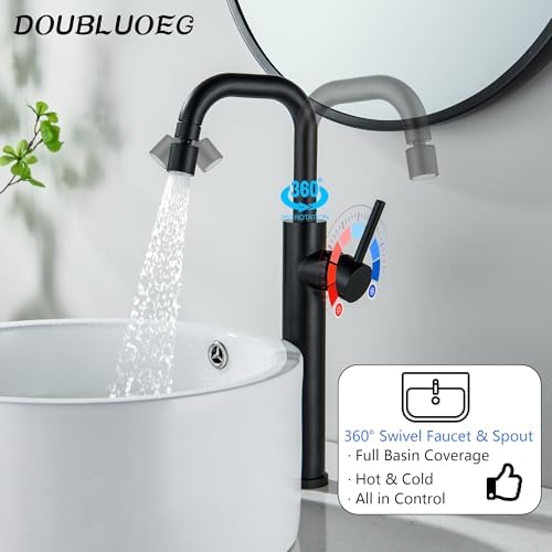 Stylish Black Vessel Sink Faucet