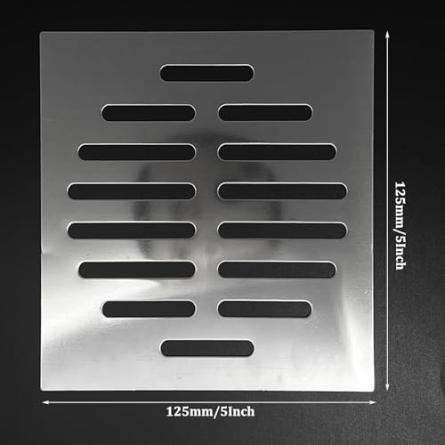 NGeGe Two-Piece 5Inch Stainless Steel Floor Drain Cover