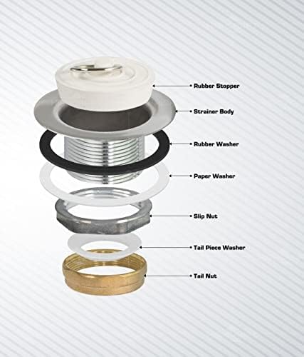 Premium Stainless Steel Bath Drain Strainer for RV Mobile Showers
