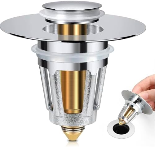 ZETHYR STREET Universal 2 in 1 Bathroom Sink Stopper