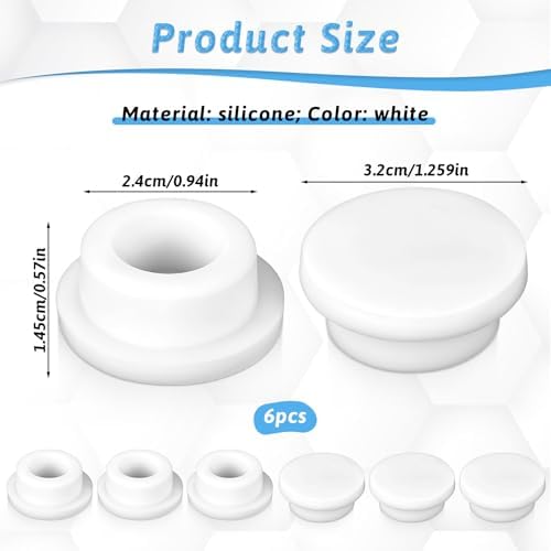 6-Piece Drain Covers - bathroom sink overflow protection