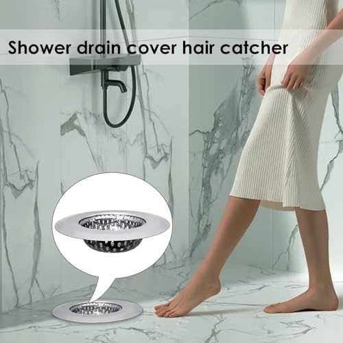 Durable 2-Pack Sink Strainers for Bathroom Shower Use