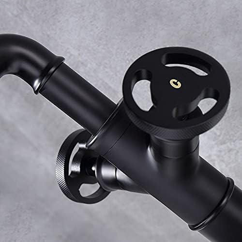 Modern Matte Black Bathroom Faucet - Durable Single Hole Faucet