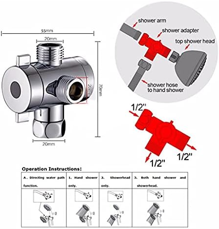 3-Way T-Adapter for Shower