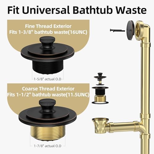 Oil Rubbed Bronze bathtub drain with hair catcher