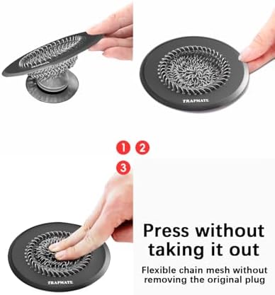 TRAPMATE EffortlessNo Installation Drain Hair Catcher